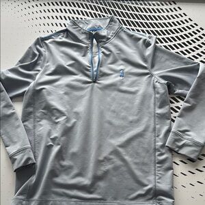 johnnie-O Gray Quarter-Zip Sweatshirt